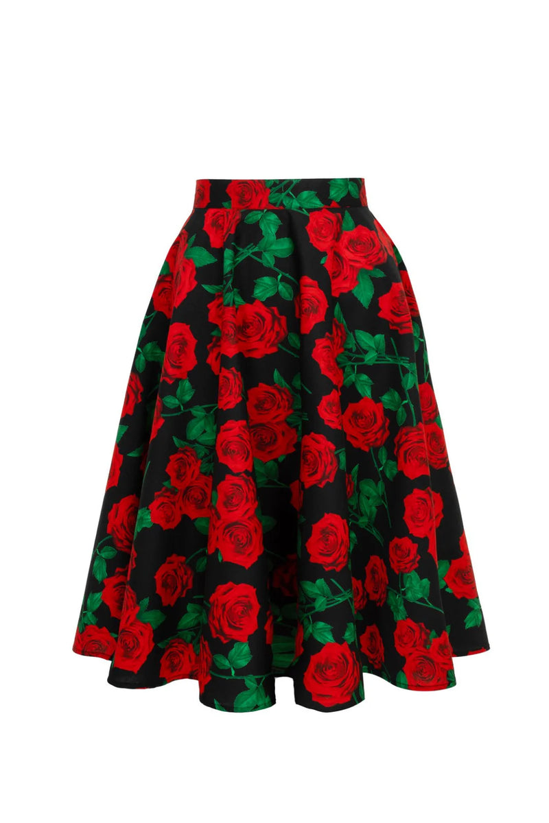 Dolce Vita Circle Skirt by Hell Bunny