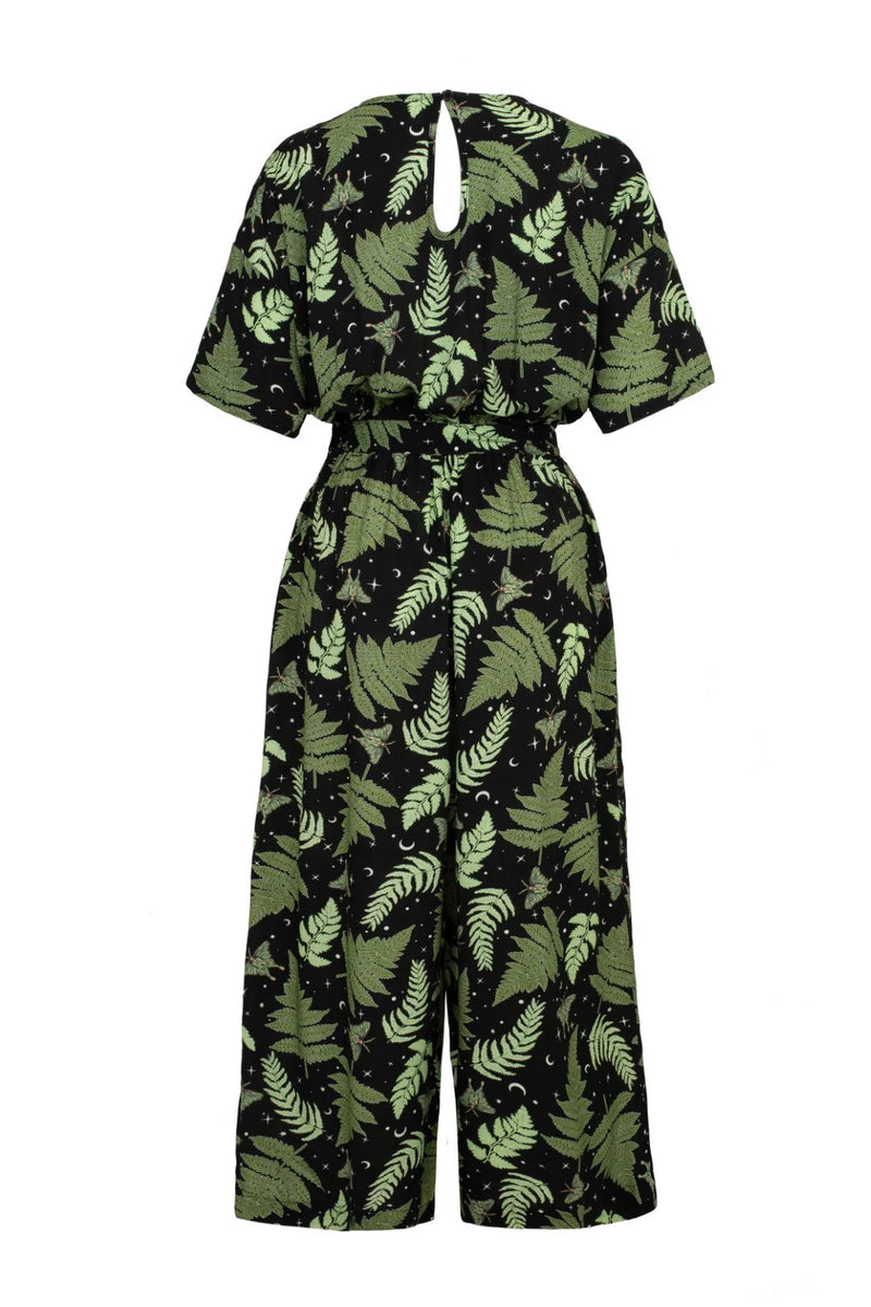 Fern and Moth Gaia Jumpsuit by Hell Bunny