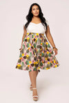 Benita Tropical 50's Skirt by Hell Bunny