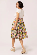 Benita Tropical 50's Skirt by Hell Bunny