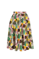 Benita Tropical 50's Skirt by Hell Bunny