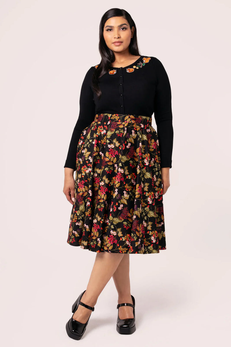Edwina Autumn Skirt by Hell Bunny