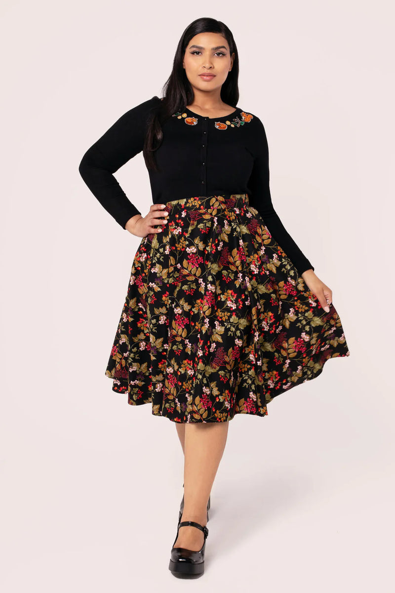 Edwina Autumn Skirt by Hell Bunny