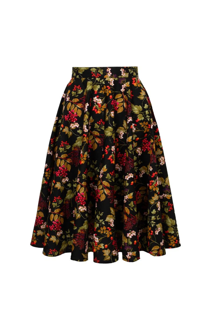 Edwina Autumn Skirt by Hell Bunny
