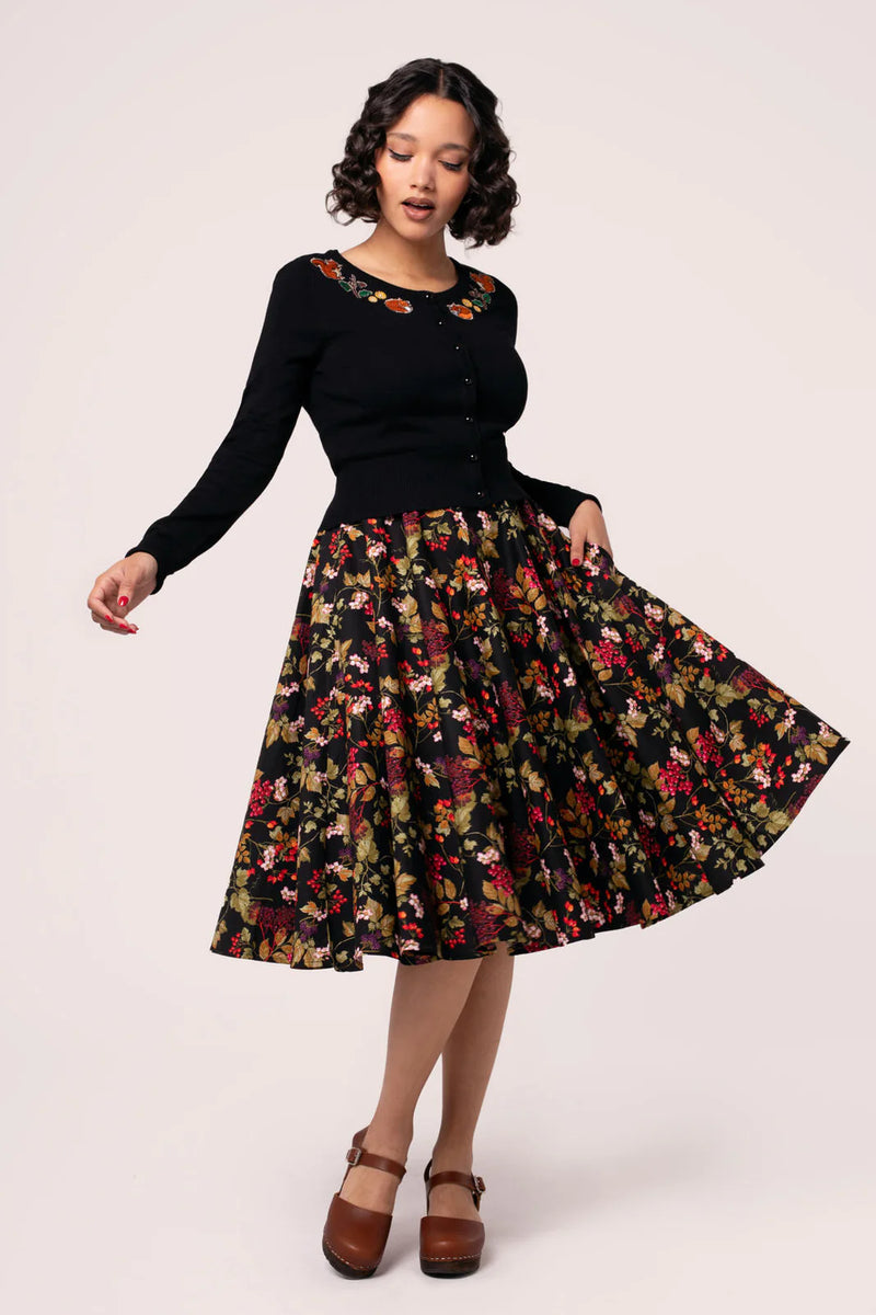 Edwina Autumn Skirt by Hell Bunny