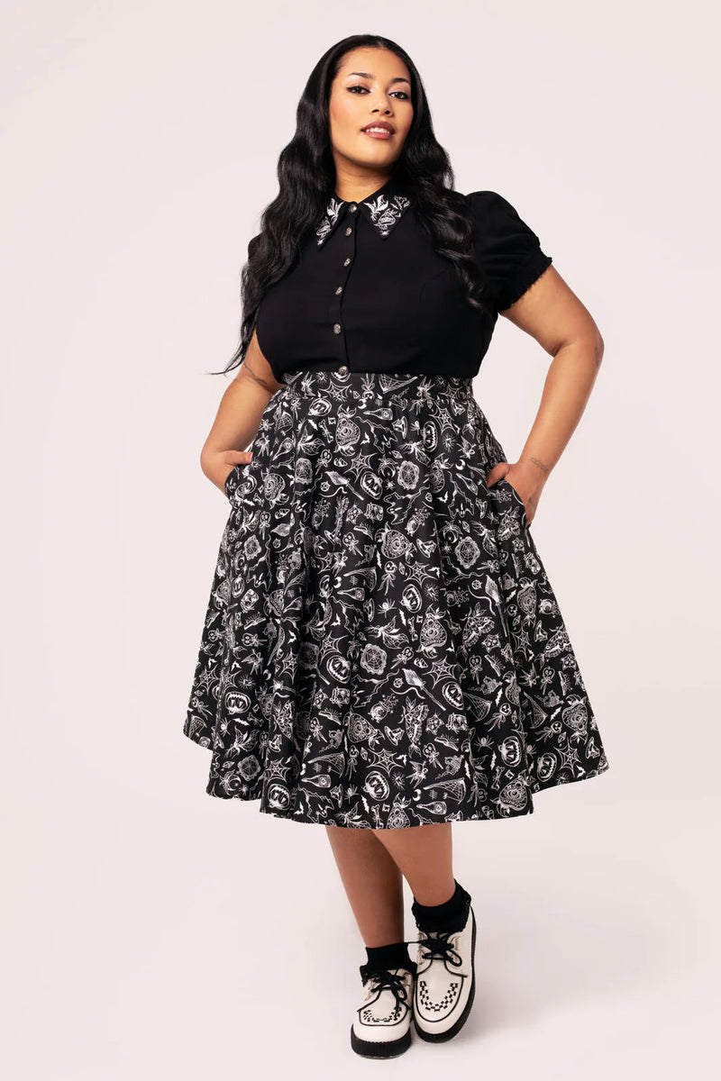 Mischief Skirt by Hell Bunny