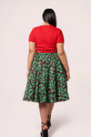 Nicole Holiday Circle Skirt by Hell Bunny