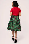 Nicole Holiday Circle Skirt by Hell Bunny
