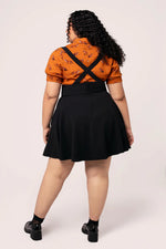 Lois Mini Suspender Skirt by Hell Bunny