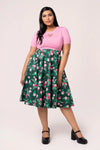 Mabel Floral Circle Skirt by Hell Bunny