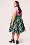Mabel Floral Circle Skirt by Hell Bunny