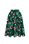 Mabel Floral Circle Skirt by Hell Bunny