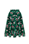 Mabel Floral Circle Skirt by Hell Bunny