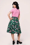 Mabel Floral Circle Skirt by Hell Bunny