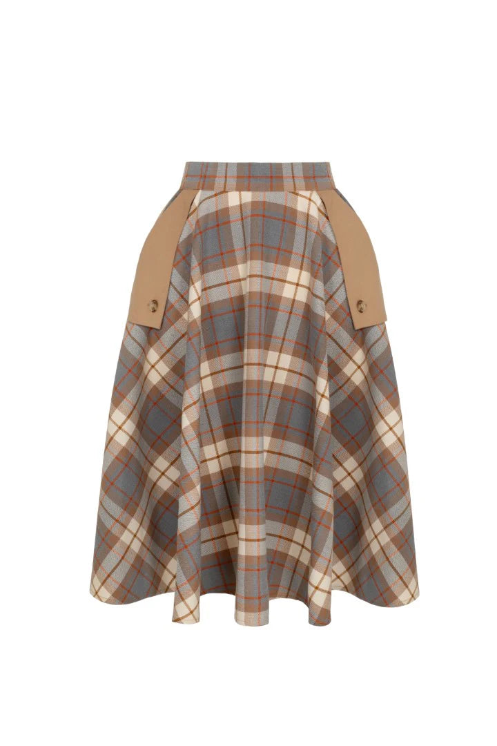 Plaid Joseline Skirt by Hell Bunny