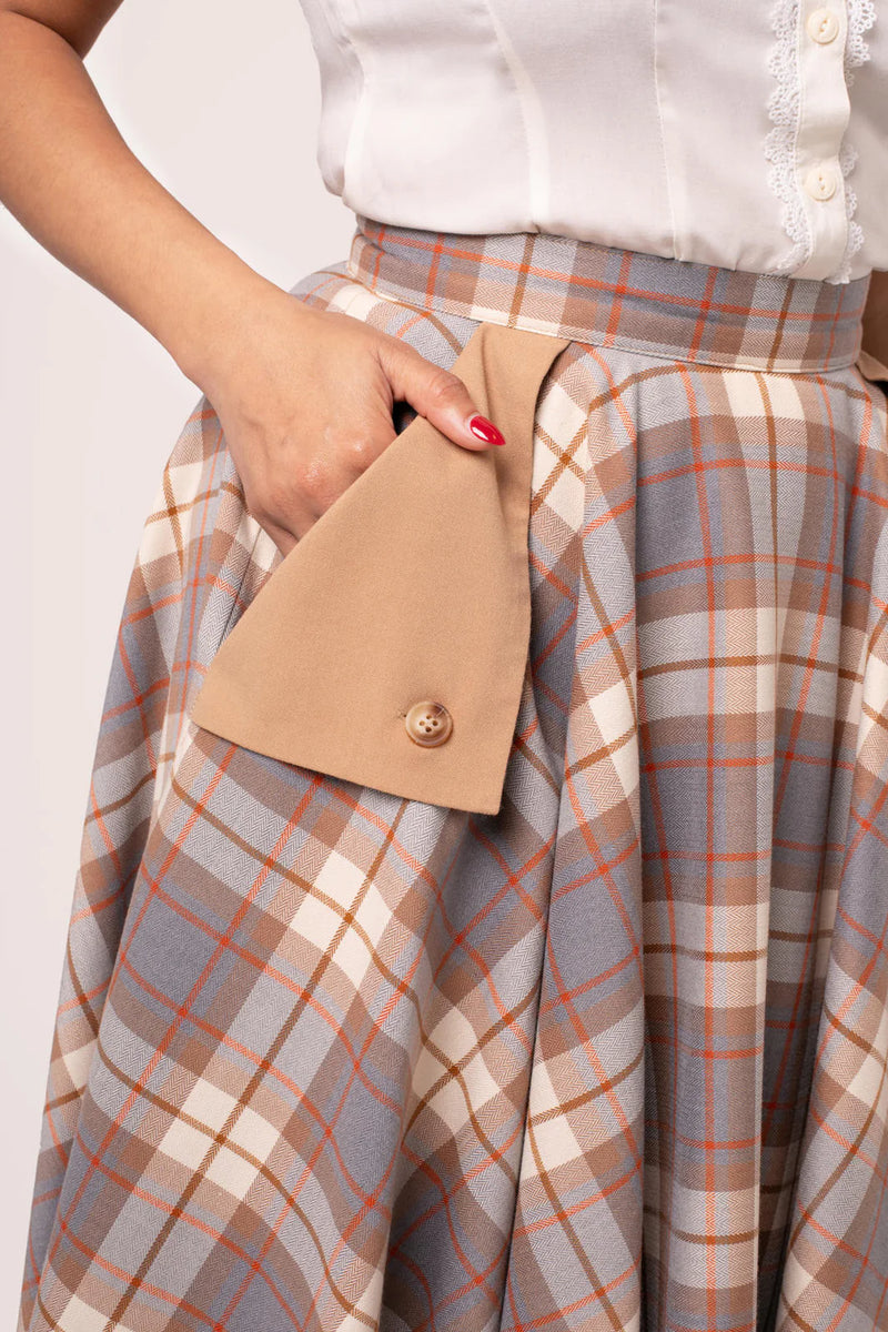 Plaid Joseline Skirt by Hell Bunny