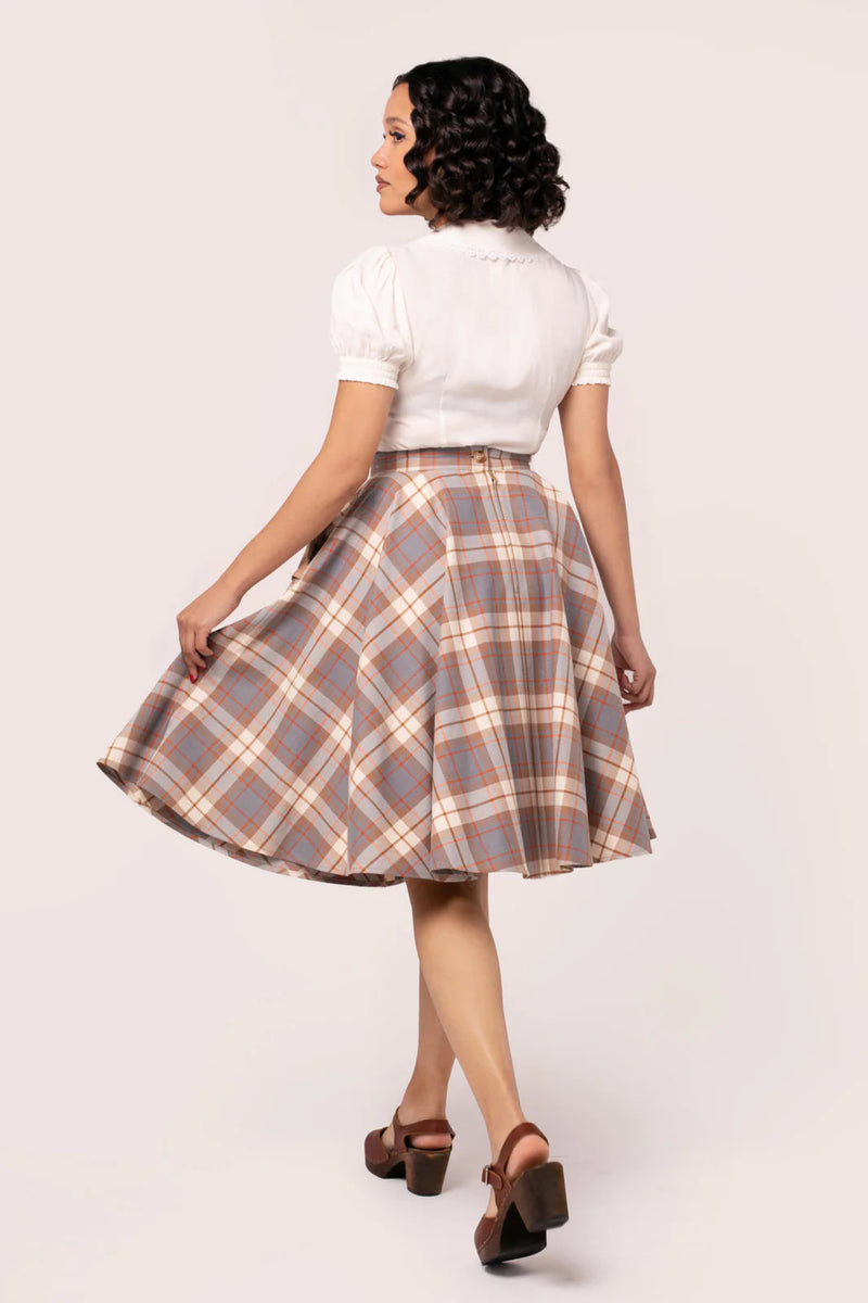 Plaid Joseline Skirt by Hell Bunny