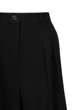Simone Wide Leg Pants in Black by Hell Bunny