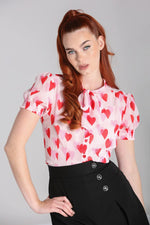 Heart Aphrodite Top by Hell Bunny