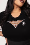 Cobweb Pullover Sweater Knit Top by Hell Bunny