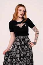 Cobweb Pullover Sweater Knit Top by Hell Bunny