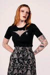 Cobweb Pullover Sweater Knit Top by Hell Bunny