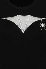 Cobweb Pullover Sweater Knit Top by Hell Bunny
