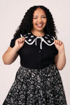 Phantomette Ghost Blouse by Hell Bunny