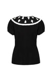 Phantomette Ghost Blouse by Hell Bunny