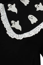 Phantomette Ghost Blouse by Hell Bunny