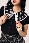 Phantomette Ghost Blouse by Hell Bunny