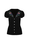 Winnie Embroidered Blouse by Hell Bunny