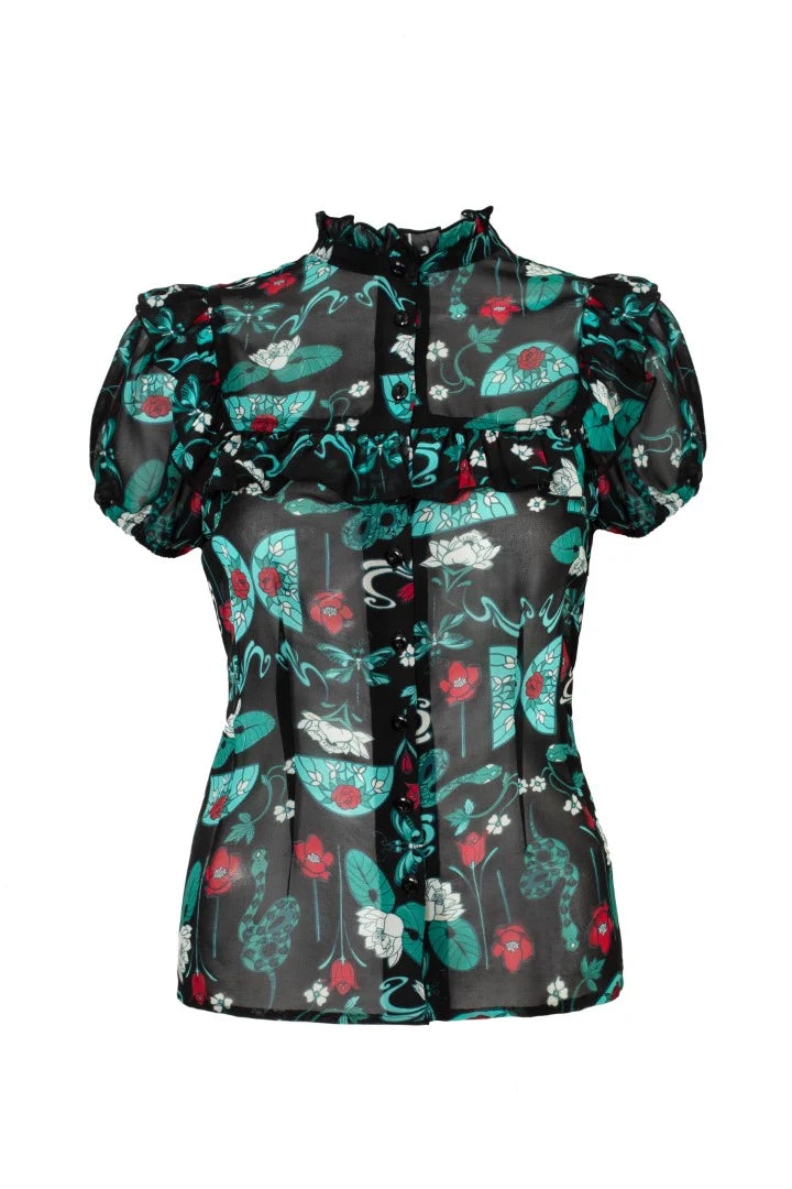Medea Snake Top by Hell Bunny