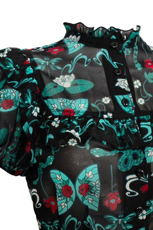 Medea Snake Top by Hell Bunny