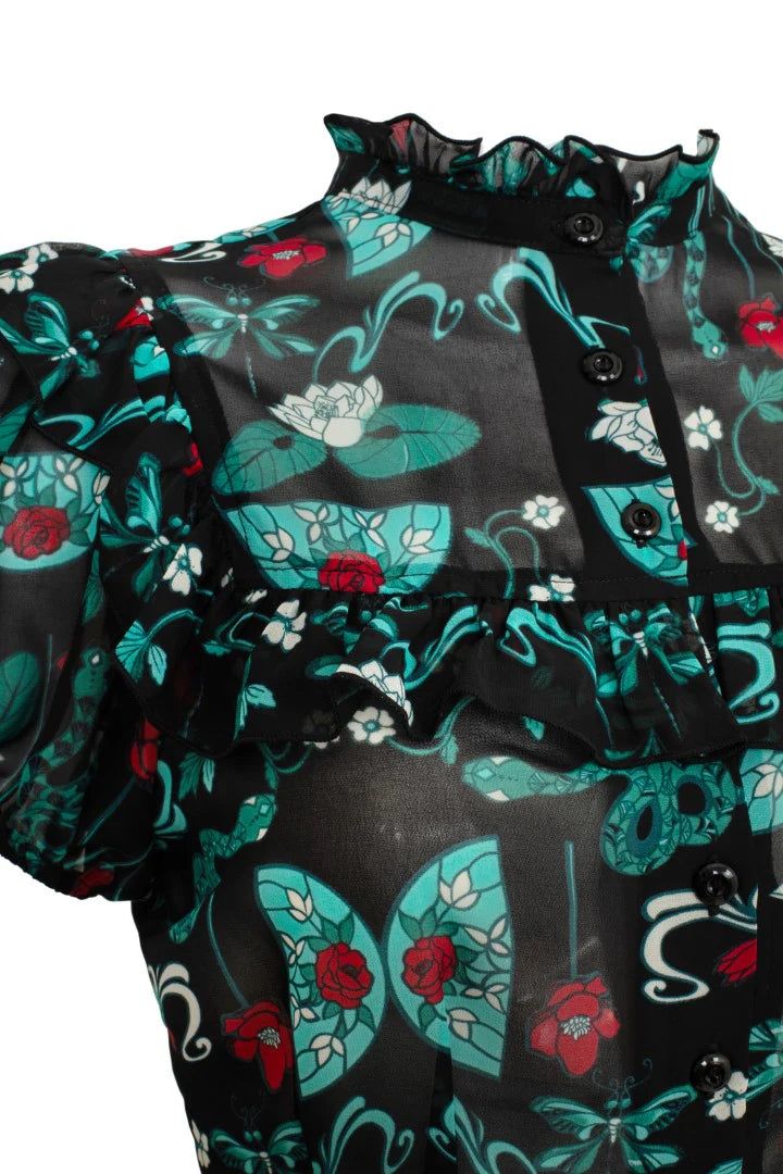 Medea Snake Top by Hell Bunny