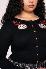 Hollow Cropped Cardigan by Hell Bunny