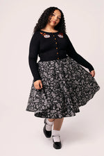 Hollow Cropped Cardigan by Hell Bunny