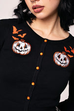 Hollow Cropped Cardigan by Hell Bunny