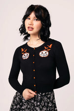 Hollow Cropped Cardigan by Hell Bunny