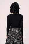 Hollow Cropped Cardigan by Hell Bunny