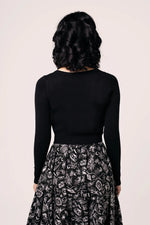 Hollow Cropped Cardigan by Hell Bunny