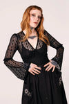 Black Lace Rhianne Top by Hell Bunny