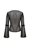 Black Lace Rhianne Top by Hell Bunny