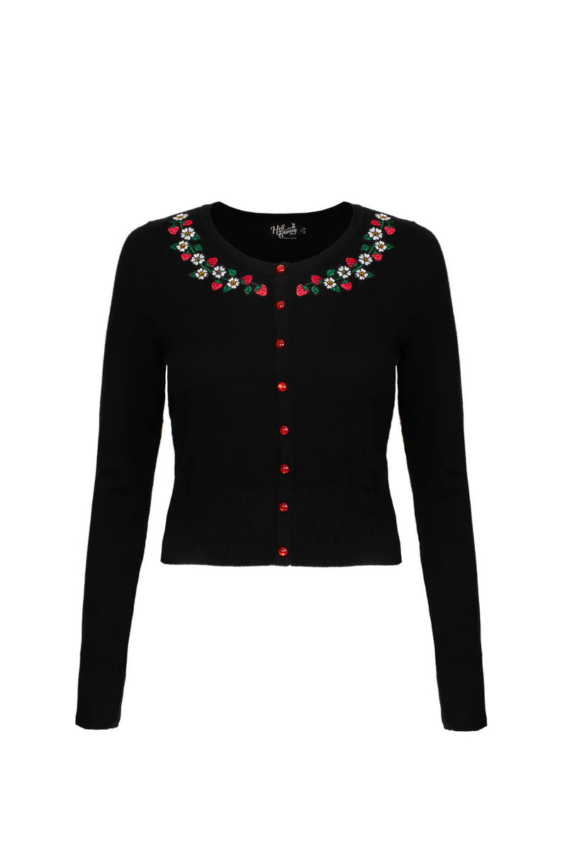 Strawberry Francoise Cardigan by Hell Bunny – Modern Millie