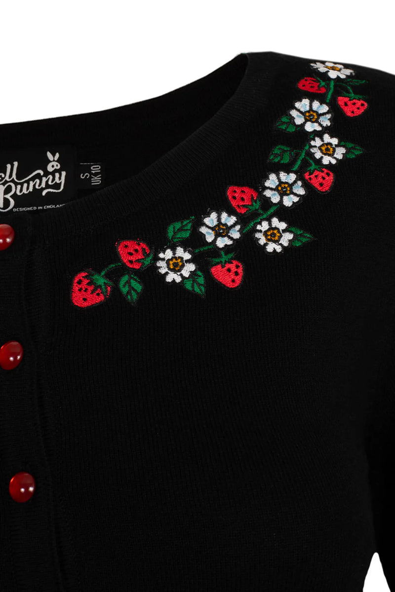 Strawberry Francoise Cardigan by Hell Bunny – Modern Millie