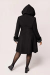 Bat Batilda Coat in Black by Hell Bunny