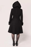 Bat Batilda Coat in Black by Hell Bunny