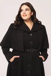 Ingrid Coat in Black by Hell Bunny