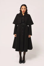 Ingrid Coat in Black by Hell Bunny