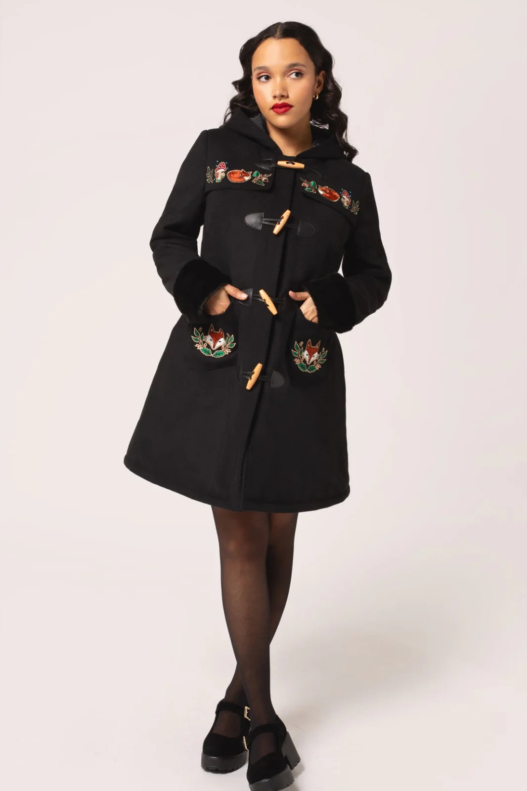 Basil Coat by Hell Bunny Modern Millie